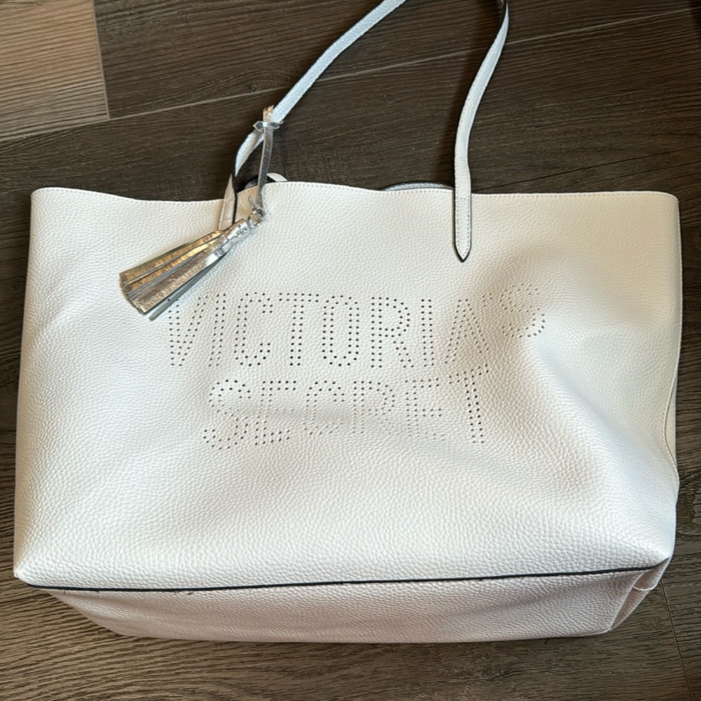 Victoria Secret faux leather tote bag